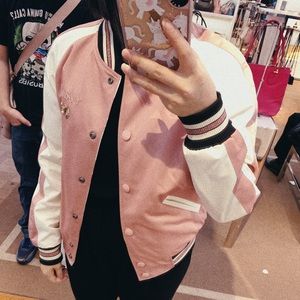coach reversible varsity jacket